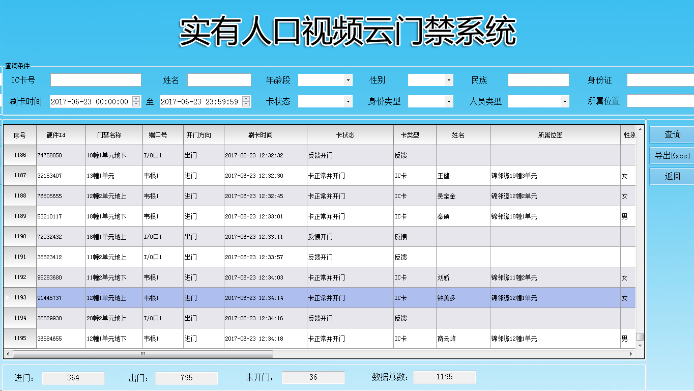 刷卡記錄查詢